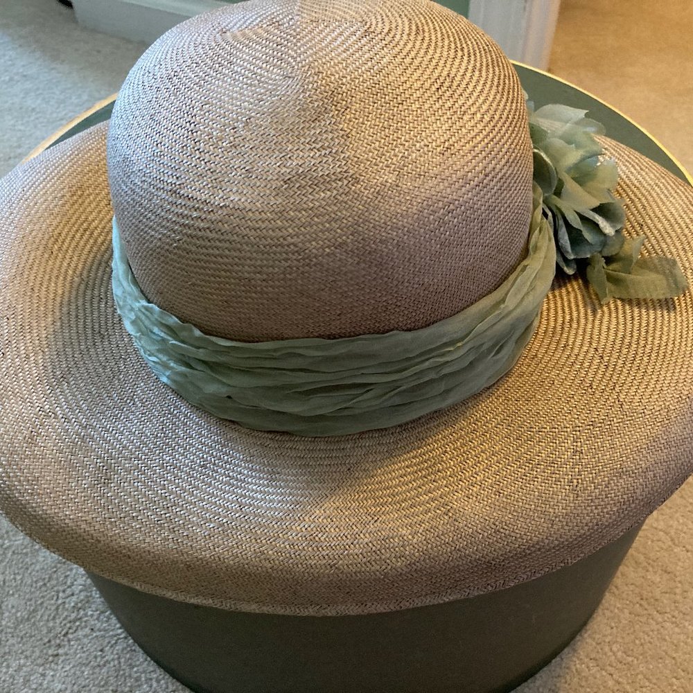 elegant green hat